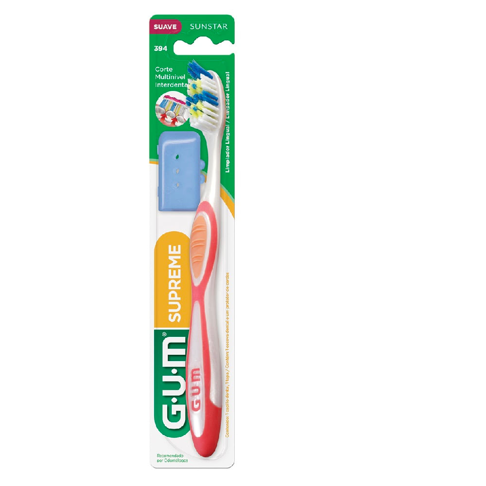 Cepillo Dental Clásico Gum 411 Suave Classic Toothbrush Gum 411 Soft -  Assorted Colors