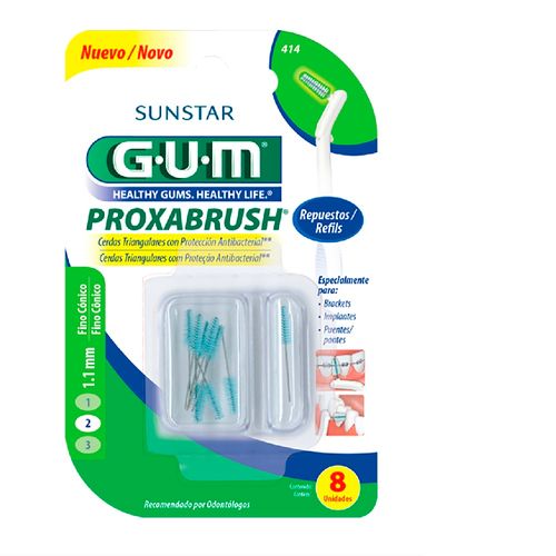 Repuesto Interdental Gum Proxabrush Fino Cónico x 8 un
