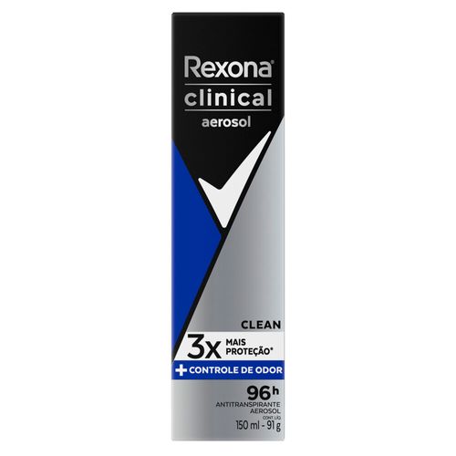 Desodorante Antitranspirante Rexona Clinical Men en Aerosol x 150 ml