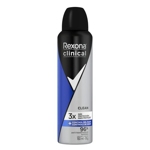 Desodorante Antitranspirante Rexona Clinical Men en Aerosol x 150 ml