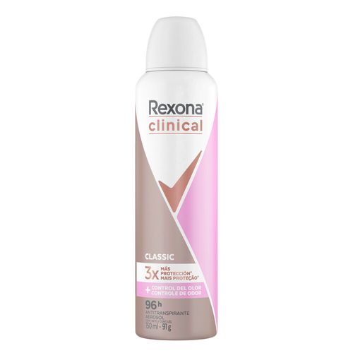 Antitranspirante Femenino Rexona Clinical 96 H en Aerosol x 150 ml