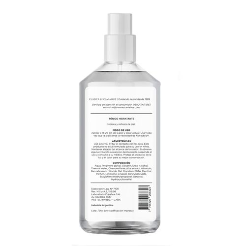 Tónico Facial Caviahue Hidratante Clásica x 180 ml