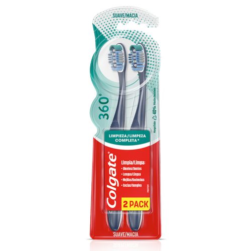 Cepillo Dental Colgate 360° Soft x 2 un