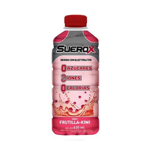 Bebida con Electrólitos Suerox Frutilla Kiwi x 630 ml