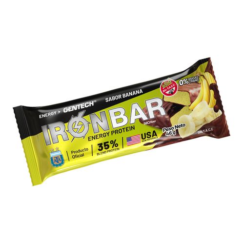 Barra Proteica Iron Bar sabor Banana x 46 g