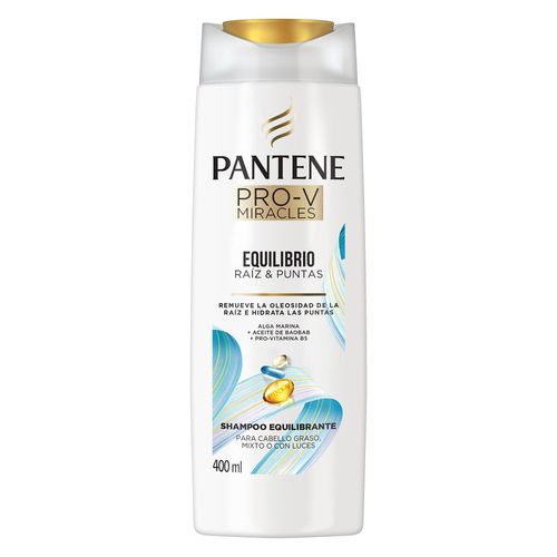 Shampoo Pantene Pro-V Miracles Equilibrio Raíz & Puntas 400 ml