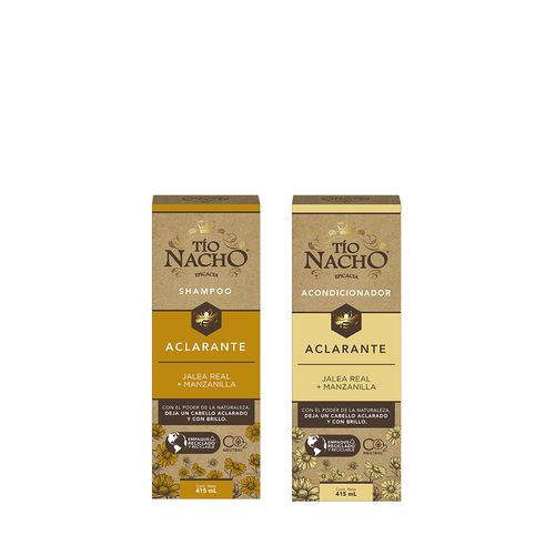 Shampoo y Acondicionador Tío Nacho Aclarante x 415 ml