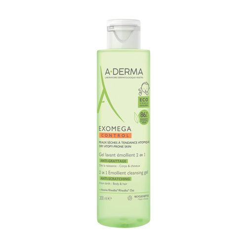 Gel Limpiador ADerma Exomega 2 en1 x 200 ml