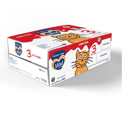 Leche Infantil Vital 3 a partir de 1 año Brick x 24 un x 200 ml c/u