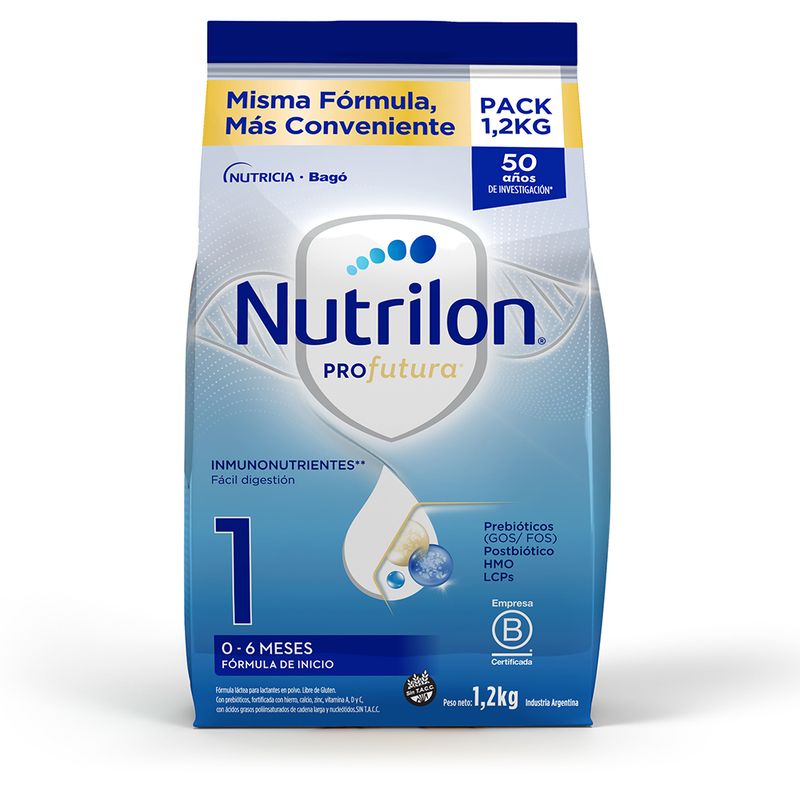 Nutrilon Profutura 1 Nueva Fórmula 0 A 6 Meses Polvo - Farmacia Leloir - Tu  farmacia online las 24hs