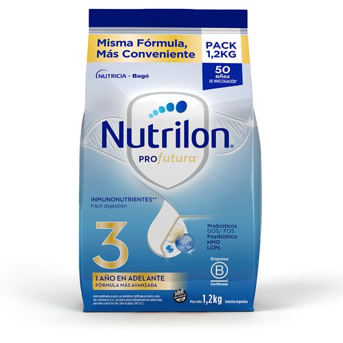 Leche Infantil en Polvo Nutrilon 3 Pouch x 1,2 kg