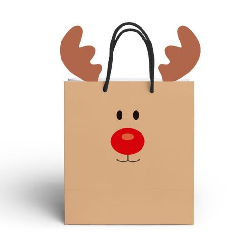 Bolsa de Regalo Simplicity Reno Navidad x 32 x 20 cm