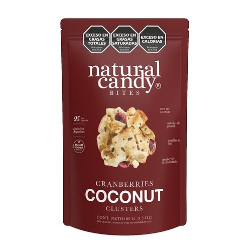 Snacks Natural Candy Coconut Cranberries x 120 g