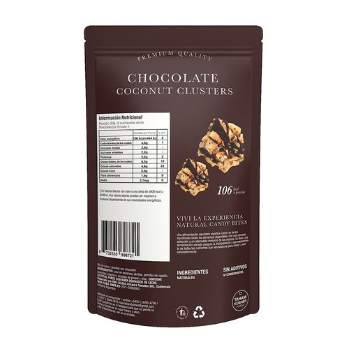 Snacks Natural Candy Coconut Chocolate x 120 g