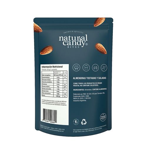 Almendras Natural Candy Saladas y Tostadas x 100 g