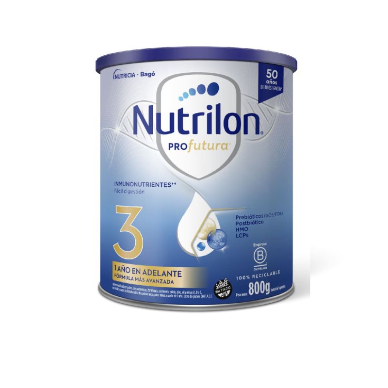 Leche De Fórmula En Polvo Nestlé Nidina 1 x 800 Gr x 6 Unidades