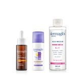 kit-facial-dermaglos-serum-vit-c-protector-solar-tono-claro