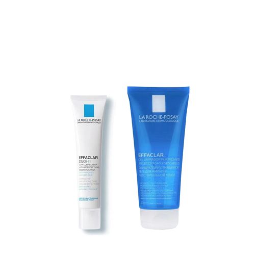 Corrector Antimperfecciones La Roche-Posay Effaclar Duo APF x 40 ml + Gel de Limpieza x 200 ml