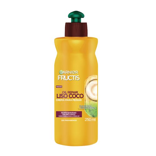 Crema para Peinar Garnier Fructis Oil Repair Liso Coco x 250 ml