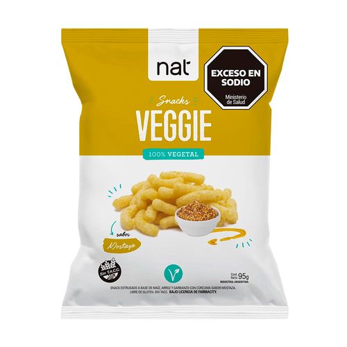 Veggie Snack Nat Mostaza x 95 g