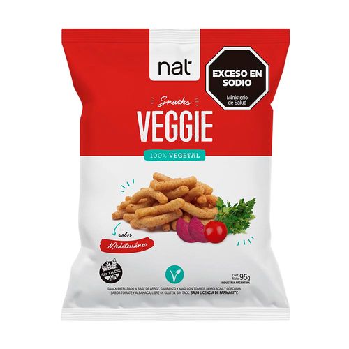 Veggie Snack Nat Mediterráneo x 95 g