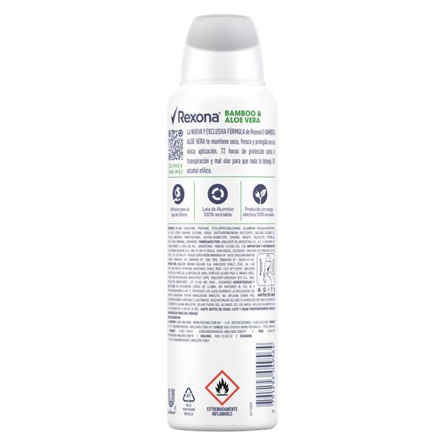 Desodorante Rexona Antitranspirante Women Bamboo & Aloe Vera x 150 ml