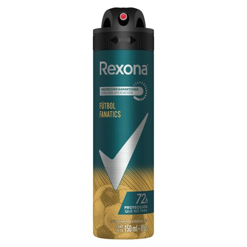 Desodorante Rexona Antitranspirante Men Fútbol Fanatics x 150 ml