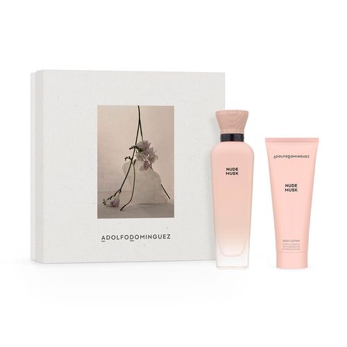 Set Adolfo Dominguez Nude EDP x 120 ml + Body Lotion x 75 ml