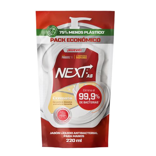 Jabón Líquido Next Ab Cremoso Doypack x 220 ml