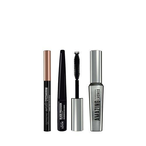 Combo Extreme Delineador + Máscara Amazing Lashes + Sombra Metallic Eyeshadow