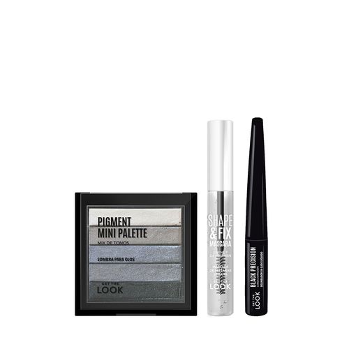 Combo Get The Look Mini Palette + Delineador Líquido + Mascara Shape & Fix