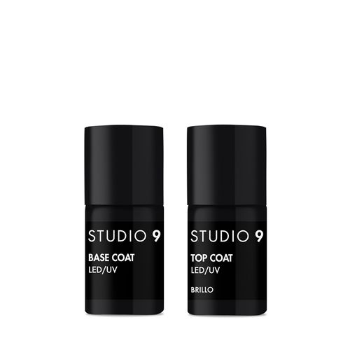 Combo Studio 9 Semipermanente Top Coat 11 ml + Base Coat 11 ml