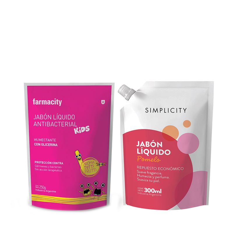 repuesto-de-jabon-liquido-simplicity-pomelo-x-300-ml-repuesto-jabon-liquido-kids-tutti-fruti-humectante-x-250-ml
