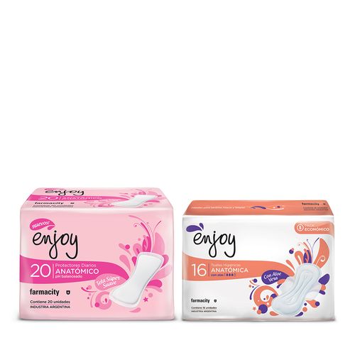 Protección Femenina Enjoy Protectores Diarios + Toallas Femeninas
