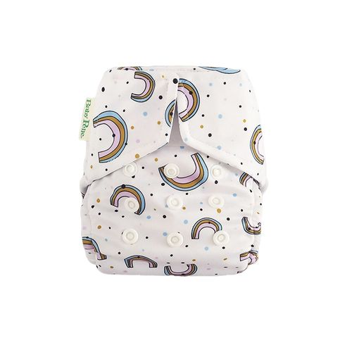 Pañal de Tela Baby Pelle con Broches Arcoiris Cálidos