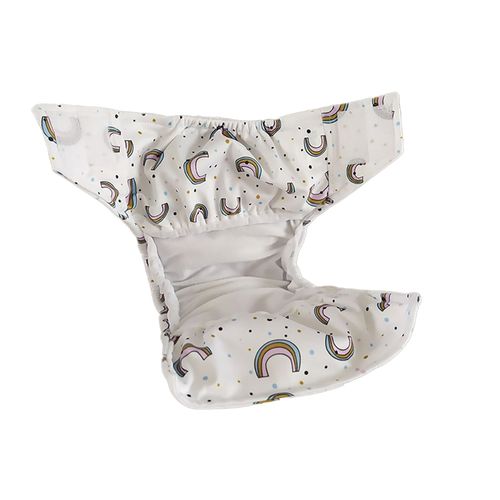 Pañal de Tela Baby Pelle con Broches Arcoiris Cálidos