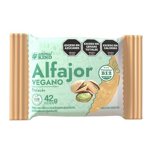 Alfajor Vegano Animal Kind Pistacho x 42 g