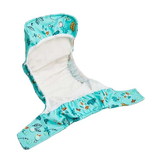 Pañal de Tela Baby Pelle con Broches Naturaleza Verde Multitalle