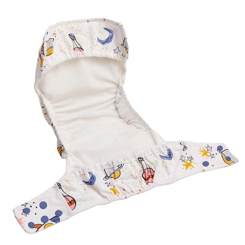 Pañal de Tela Baby Pelle con Broches Cohetes Multitalle