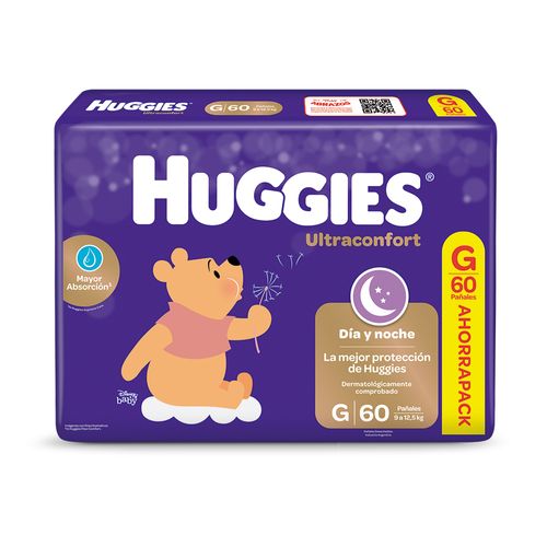 Pañales Huggies Ultraconfort G x 60 un