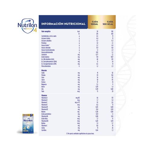 Leche Infantil Nutrilon Profutura 4 2+ Años x 200 ml