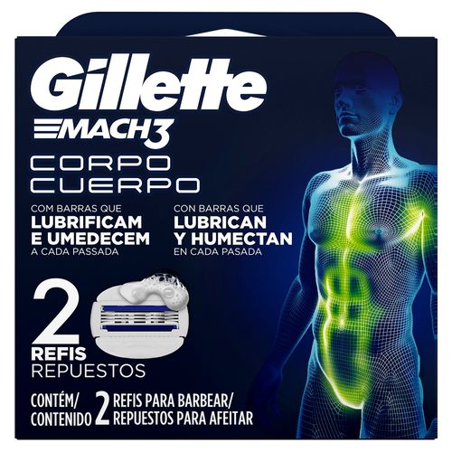 Repuestos para Máquina de Afeitar Gillette Mach3 Cuerpo x 2 un