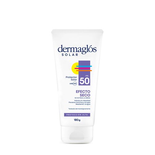 Protector Solar Dermaglós Efecto Seco en Crema Fps 50 x 180 g