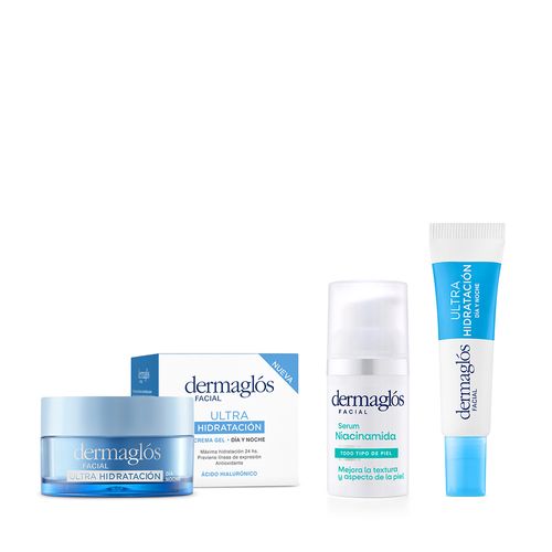 Kit Facial Dermaglós Ultra Hidratación + Sérum Niacinamida