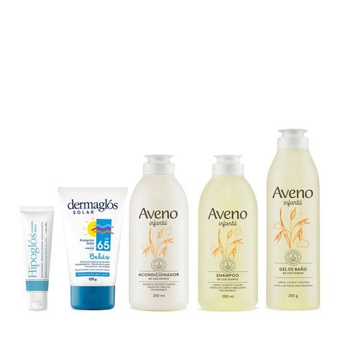 Infantil Aveno Crema + Shampoo + Acondicionador + Gel + Solar