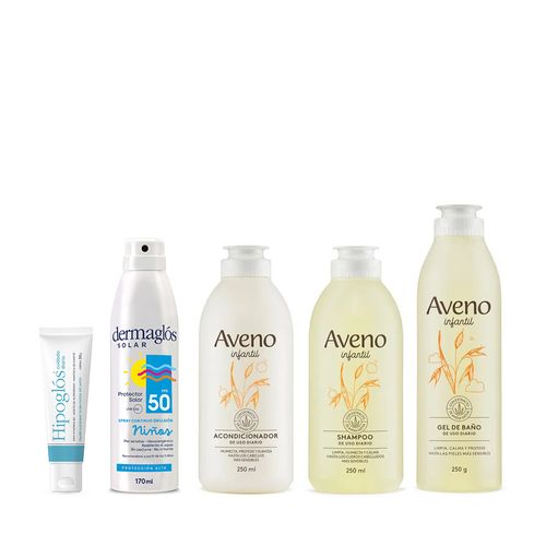 Infantil Aveno Crema + Shampoo + Acondicionador + Gel + Protector Solar