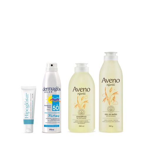 Infantil Aveno Crema + Shampoo + Gel + Protector Solar