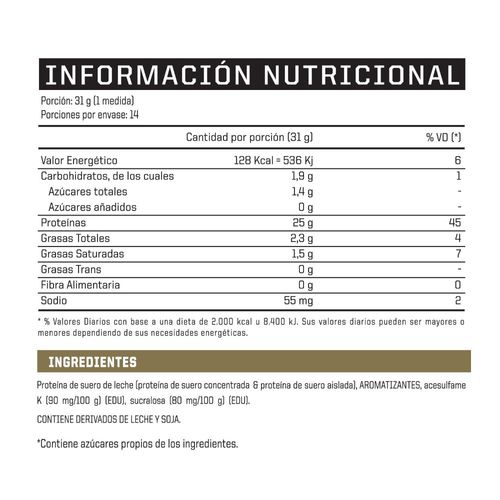 Suplemento Deportivo Ena Whey Protein True Made Vainilla x 453 g