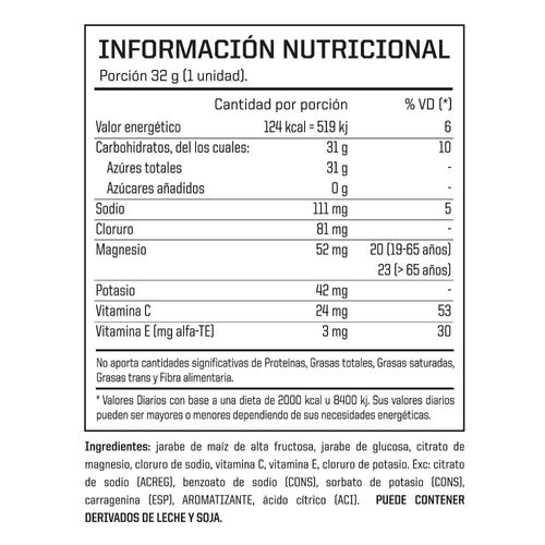 Suplemento Dietario Enargy Gel sabor limón x 6 u