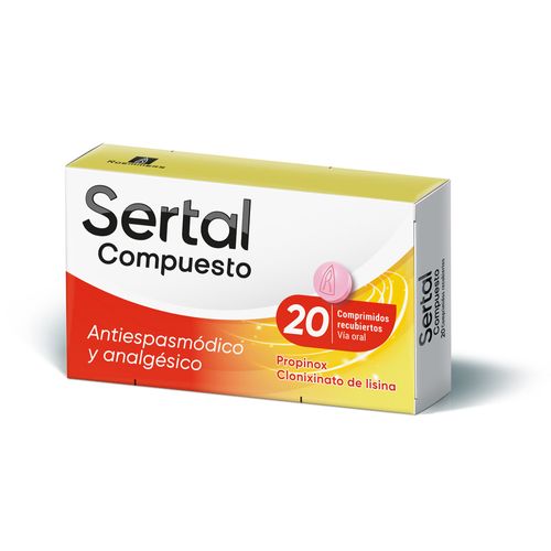 Antiespasmódico Sertal Compuesto x 20 Comp